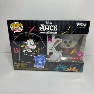 Funko Pop! Tee’s Alice In Wonderland White Rabbit Flocked Target Exclusive #1062